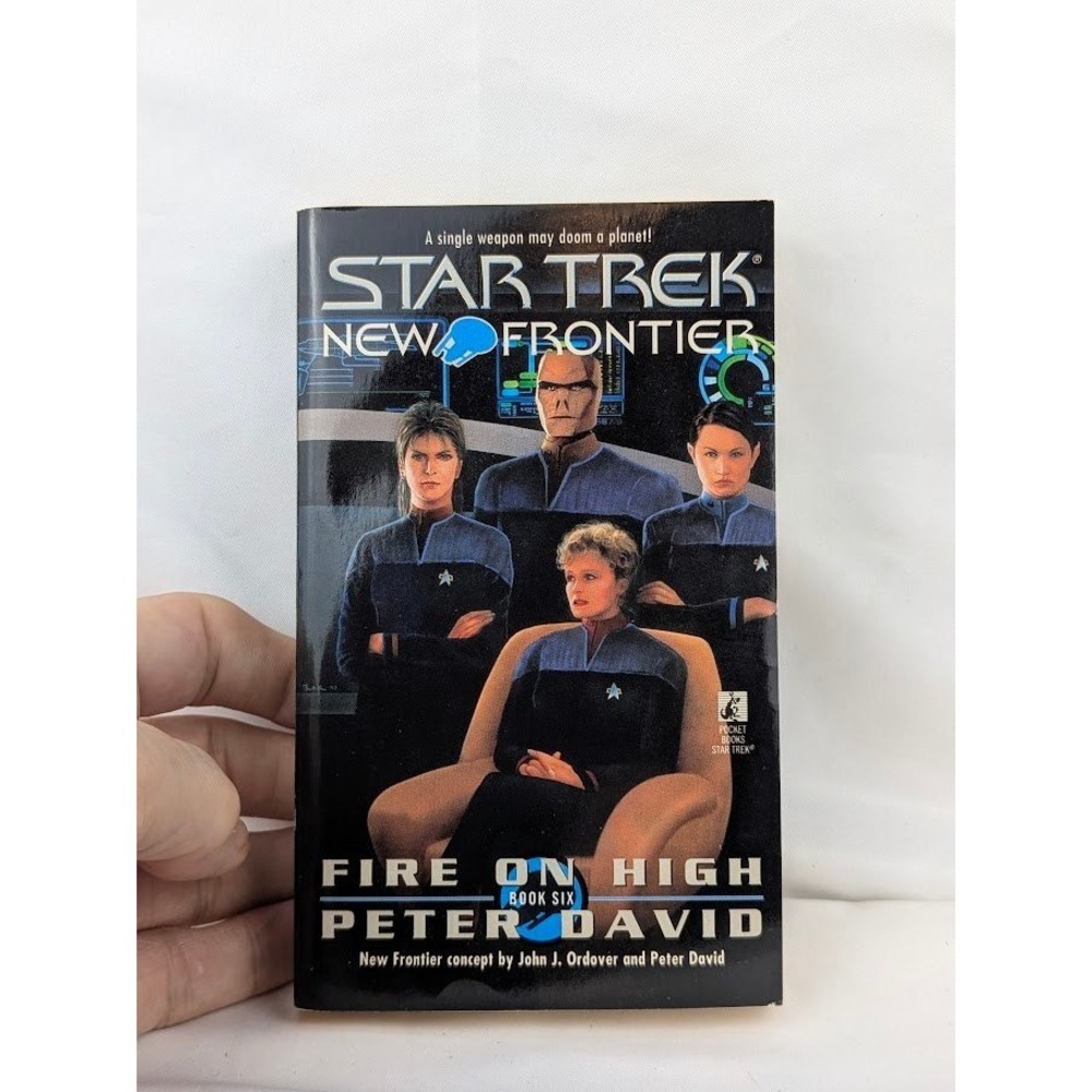 Pocket Books Paperback Star Trek Fire on High New Frontier Book 6 Peter David